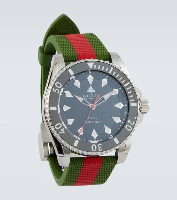 Gucci Gucci Dive Web Stripe watch