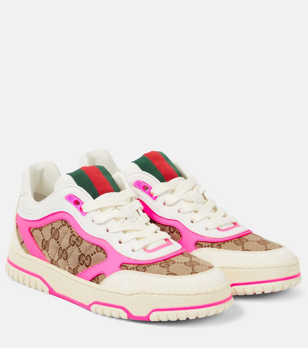 Gucci Gucci Re-Web leather sneakers