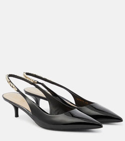 Gucci Gucci Signoria leather slingback pumps | LYBSTORE