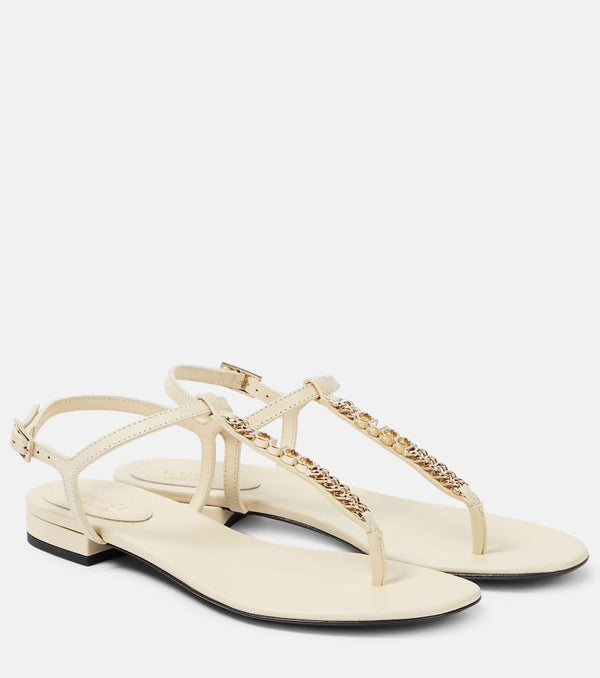 Gucci Gucci Signoria leather thong sandals