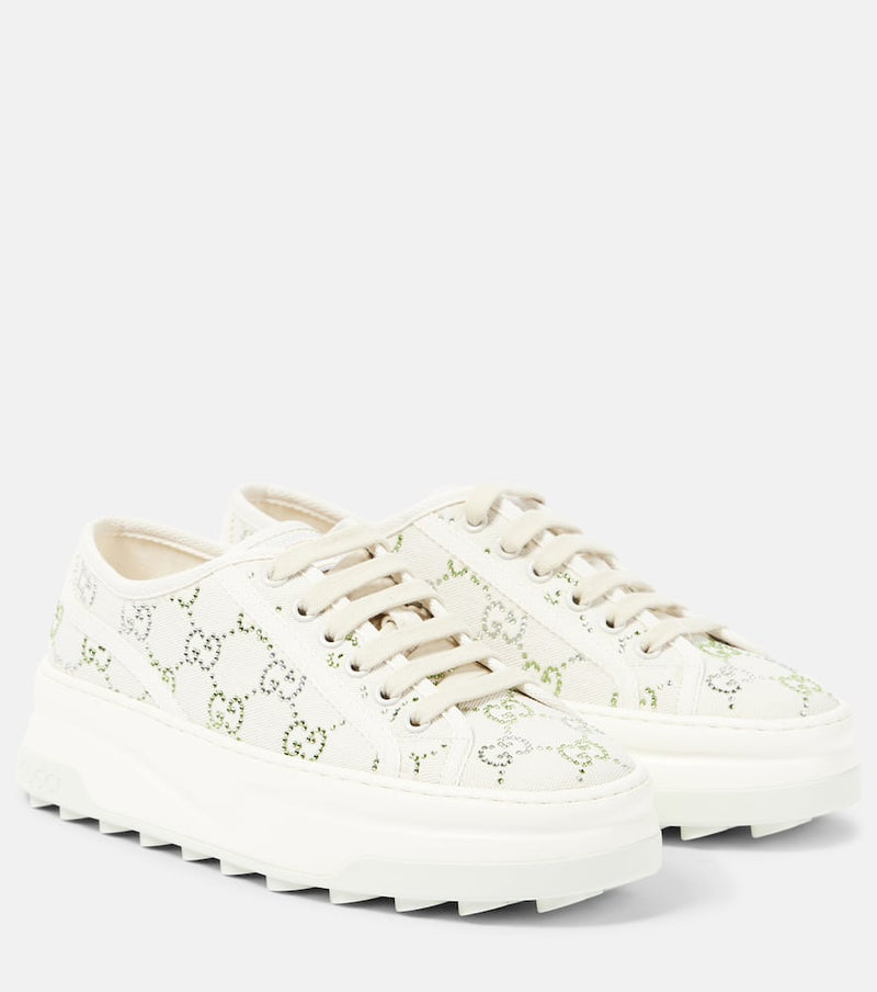 Gucci Gucci Tennis 1977 GG Crystal sneakers