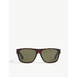 Gucci Havana Gg0341s rectangle-frame sunglasses