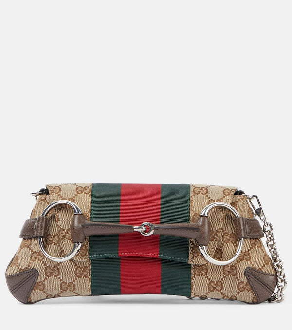 Gucci Horsebit Small GG canvas shoulder bag