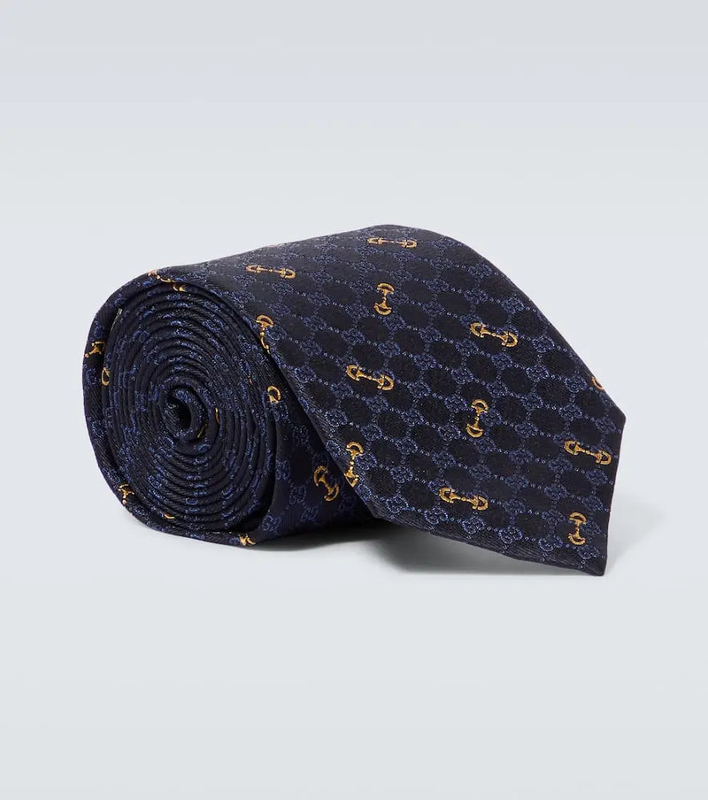 Gucci Horsebit silk tie