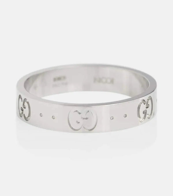 Gucci Icon 18kt white gold ring | LYBSTORE