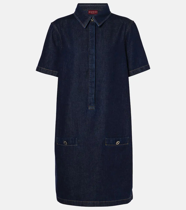 Gucci Interlocking G denim minidress | LYBSTORE