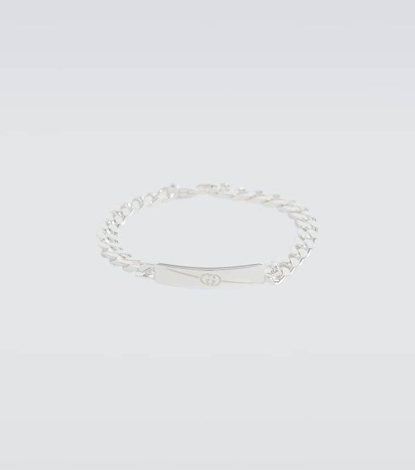 Gucci Interlocking G sterling silver bracelet