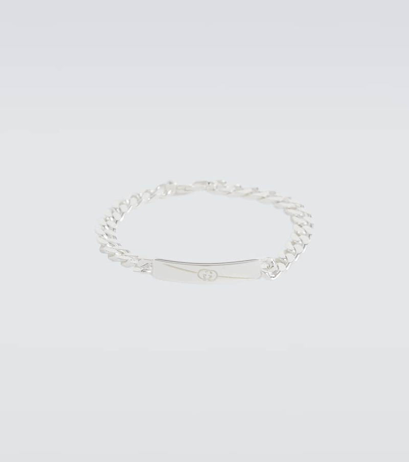 Gucci Interlocking G sterling silver bracelet