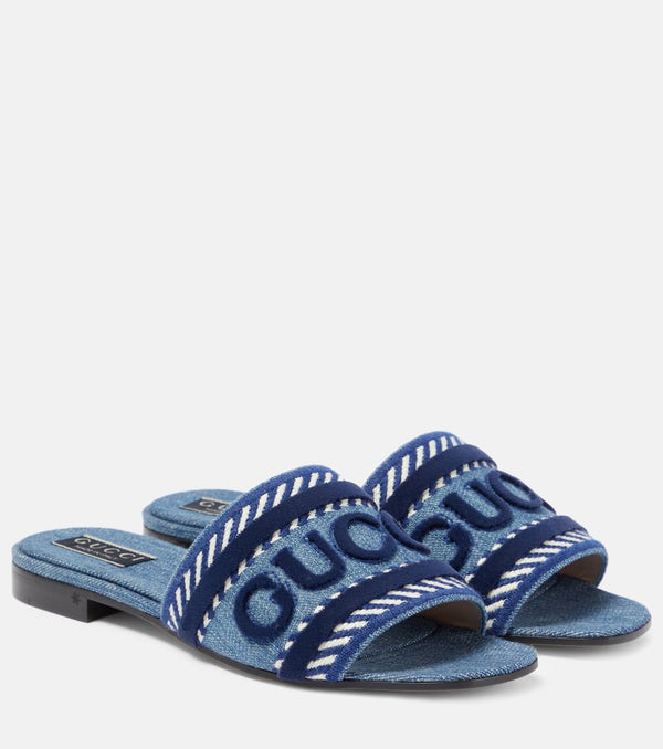 Gucci Jane denim slides