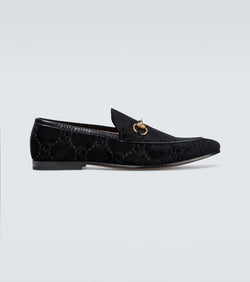 Gucci Jordaan GG velvet loafers