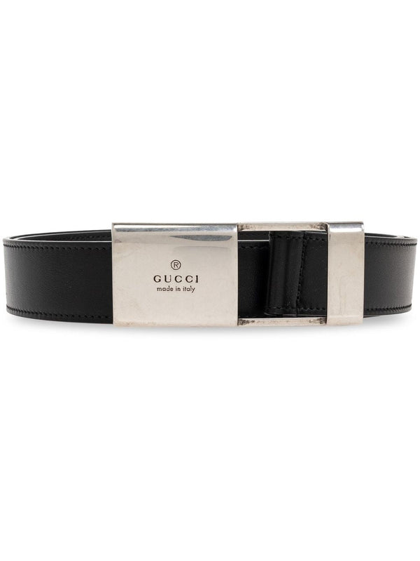 Gucci Logo Leather Belt