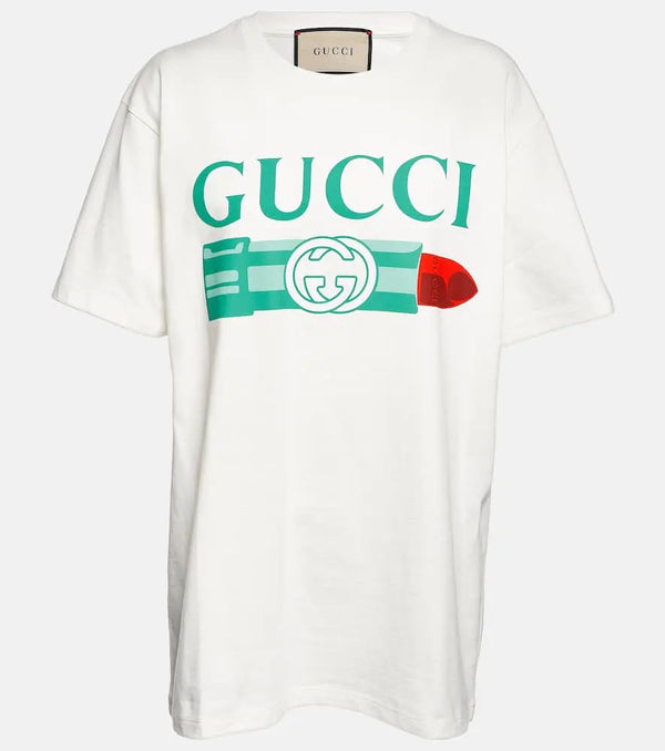 Gucci Logo cotton jersey T-shirt | LYBSTORE