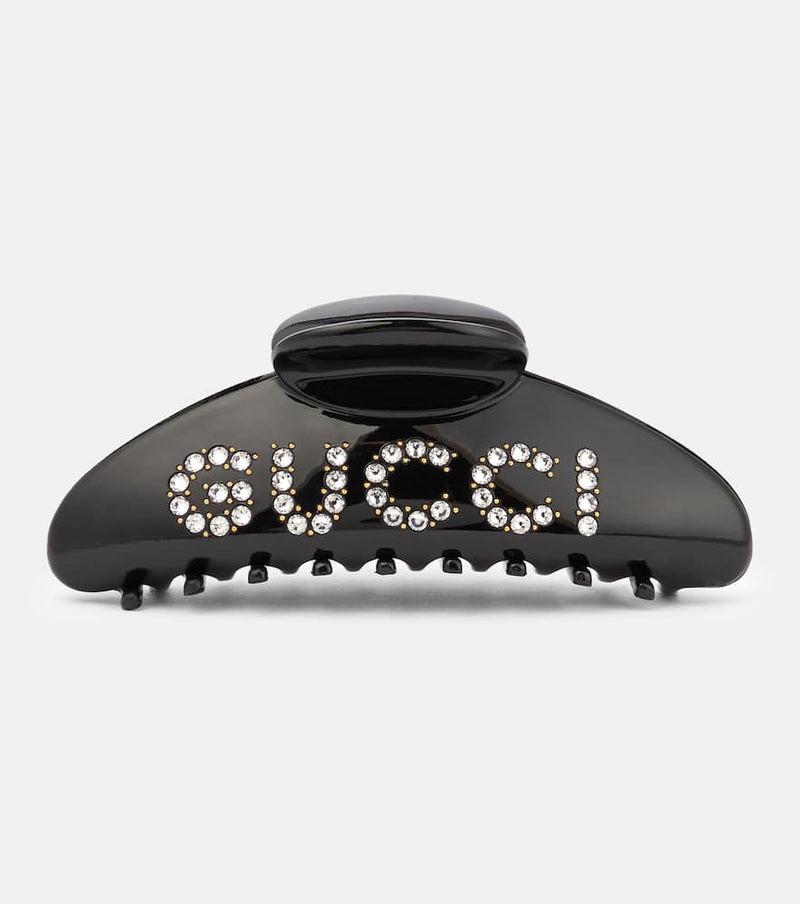 Gucci Logo embellished hair clip