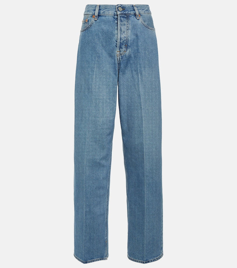 Gucci Low-rise wide-leg jeans