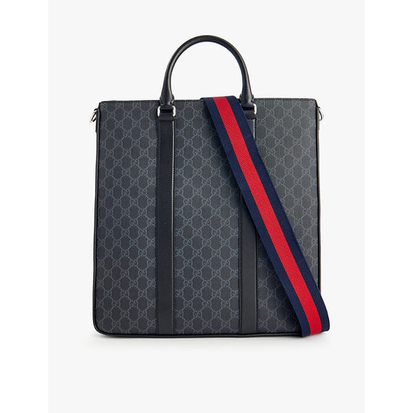  Gucci Monogram-print coated-canvas tote bag