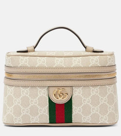 Gucci Ophidia Super Mini leather-trimmed shoulder bag