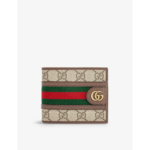 Gucci Ophidia logo-embroidered canvas wallet