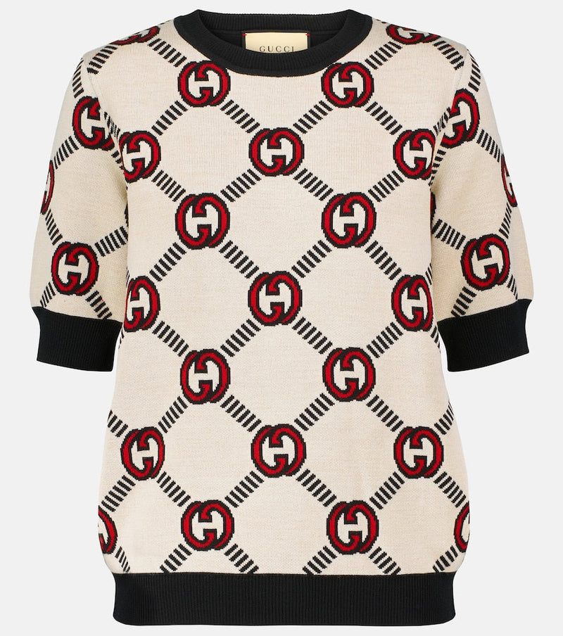 Gucci Reversible jacquard wool sweater