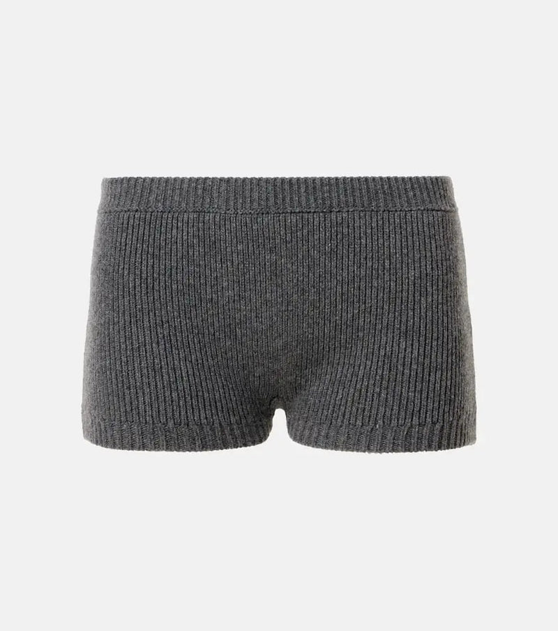 Gucci Ribbed-knit wool shorts | LYBSTORE