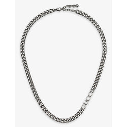 Gucci Script silver-toned metal necklace