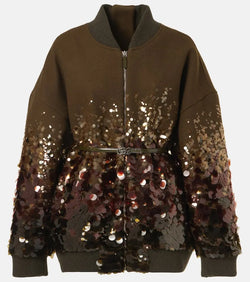 Gucci Sequined wool bomber jacket