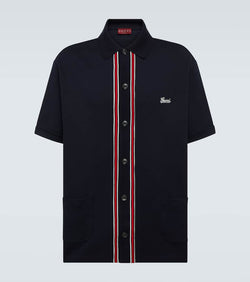 Gucci Web cotton jersey polo shirt