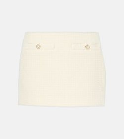 Gucci Wool-blend bouclé miniskirt