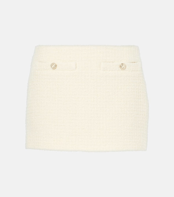 Gucci Wool-blend bouclé miniskirt