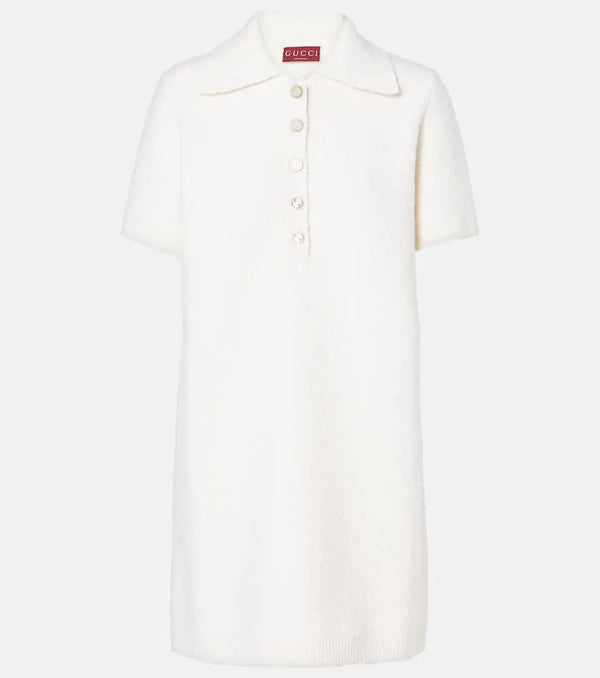 Gucci Wool-blend bouclé polo dress