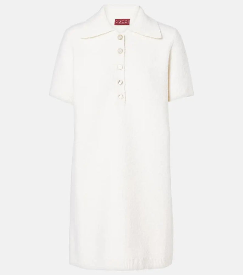 Gucci Wool-blend bouclé polo dress