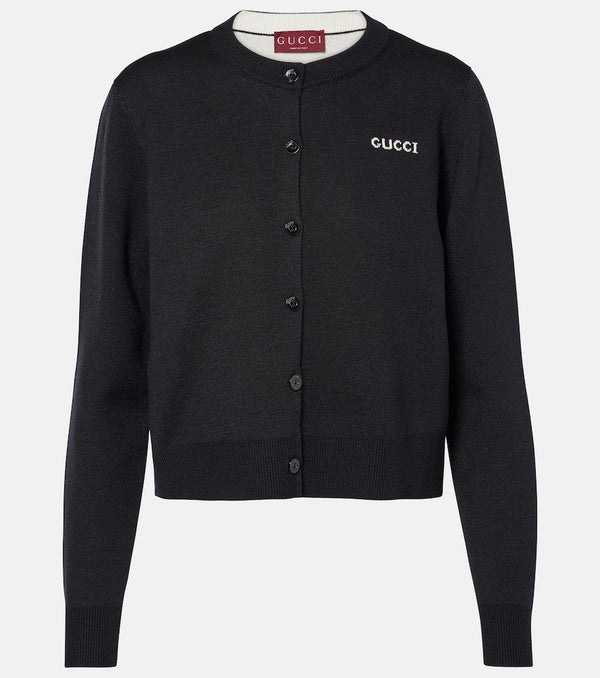 Gucci Wool jacquard cardigan