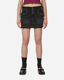 Guess USA Western Denim Skirt Used Black Wash