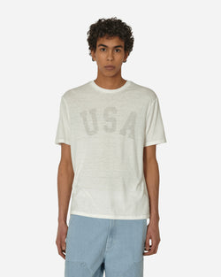 Guess USA Burnout T-Shirt Alabaster