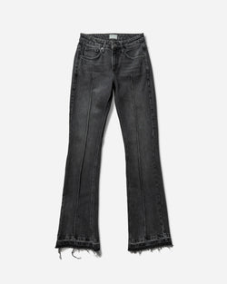 Guess USA Women s Flare Denim Pants Used Sanded Black Wash