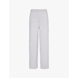 Womens Guest In Residence High-rise straight-leg cashmere-blend tailored trousers