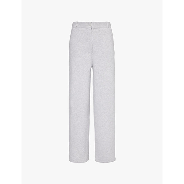 Womens Guest In Residence High-rise straight-leg cashmere-blend tailored trousers