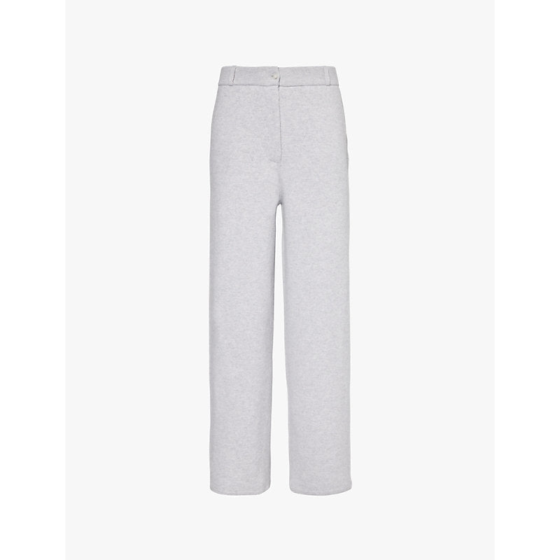 Womens Guest In Residence High-rise straight-leg cashmere-blend tailored trousers