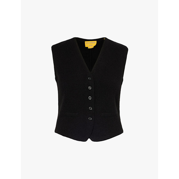 Womens Guest In Residence V-neck cashmere waistcoat