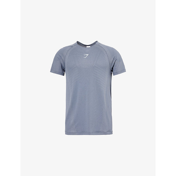 Gymshark Apex Seamless Brand-Print Slim Fit Woven T-Shirt