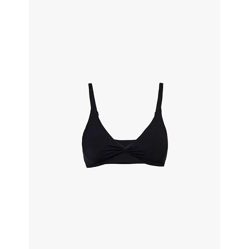 Womens Gymshark Elevate twist-front stretch-woven bralette