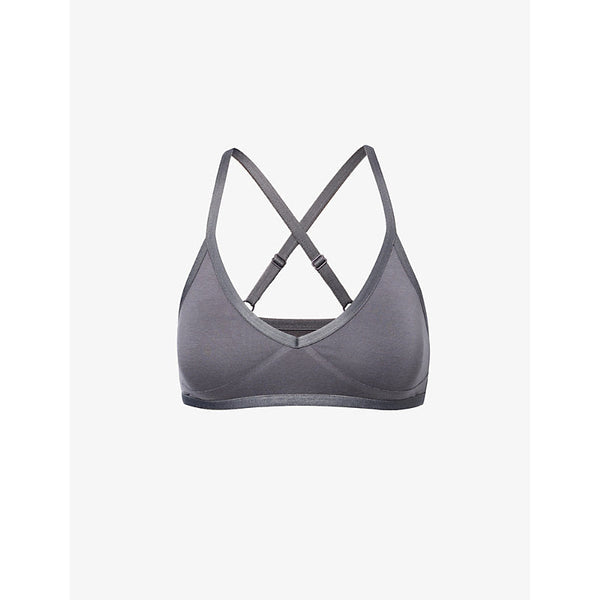 Womens Gymshark Everywear V-neck stretch-jersey sports bra