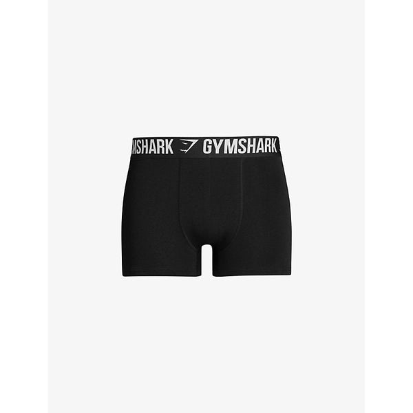 Gymshark Logo-waistband cotton boxer briefs