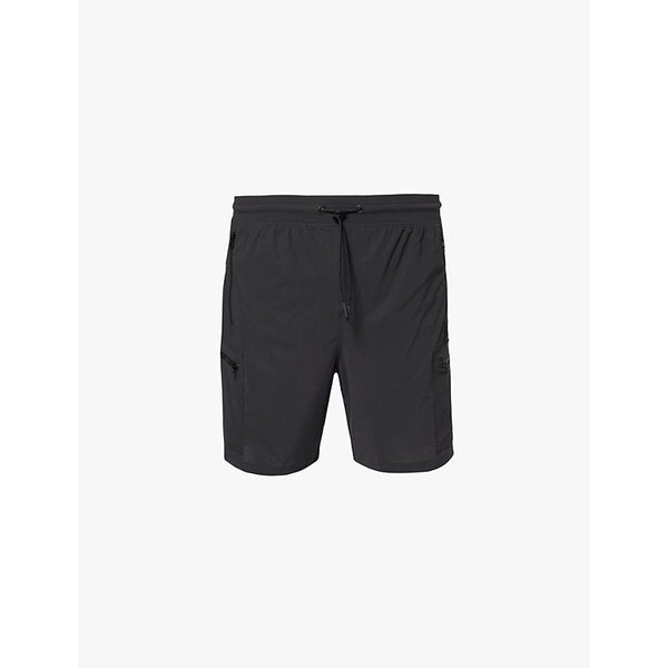 Gymshark Rest Day 6' Cargo brand print slim-fit stretch-woven shorts