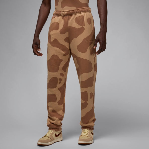 Pants de tejido Fleece camuflados para hombre - Marrón