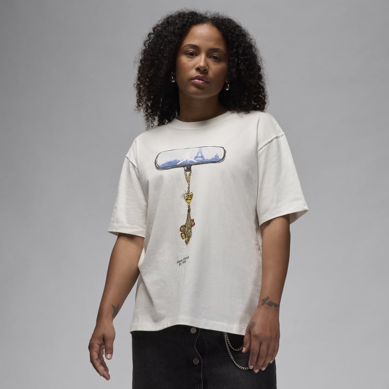 Playera girlfriend para mujer Jordan - Blanco