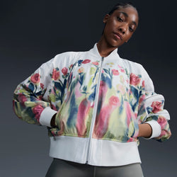 Chamarra bomber para mujer Nike Sportswear Artist Collection - Blanco