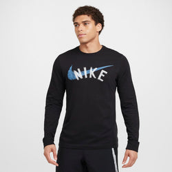 Playera de fitness de manga larga Dri-FIT para hombre Nike - Negro