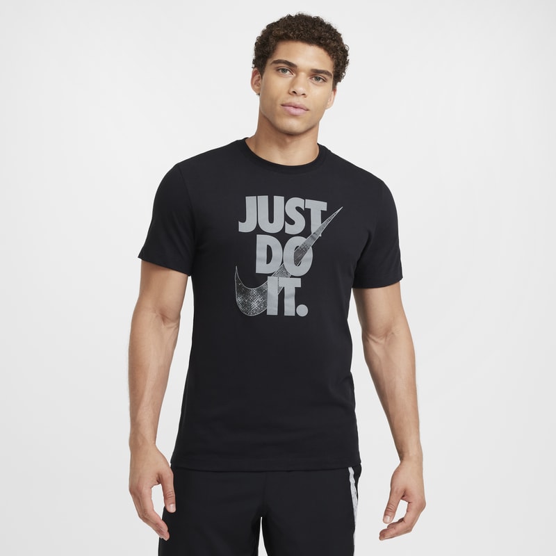 Playera de fitness de manga corta Dri-FIT para hombre Nike - Negro