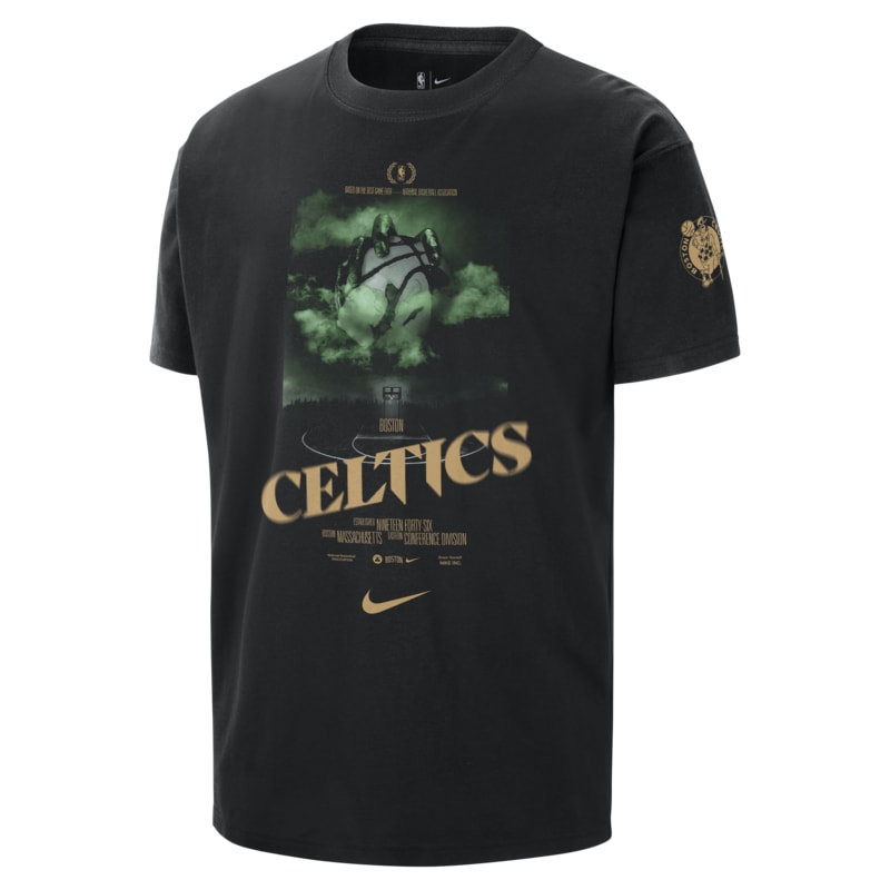 Playera Nike NBA para hombre Boston Celtics Courtside - Negro