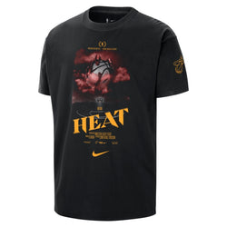 Playera Nike NBA para hombre Miami Heat Courtside - Negro